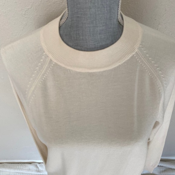 Hampshire Studio Cream Turtleneck Sweater - Picture 3 of 12